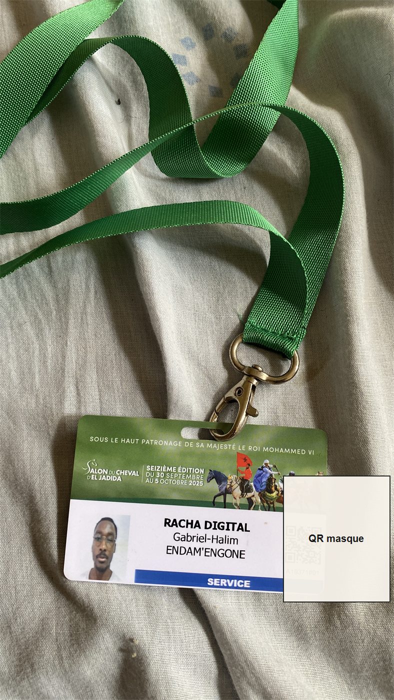 Badge Salon du Cheval d'El Jadida 2025, service
